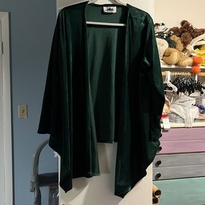 Dark Green Velour Sweater